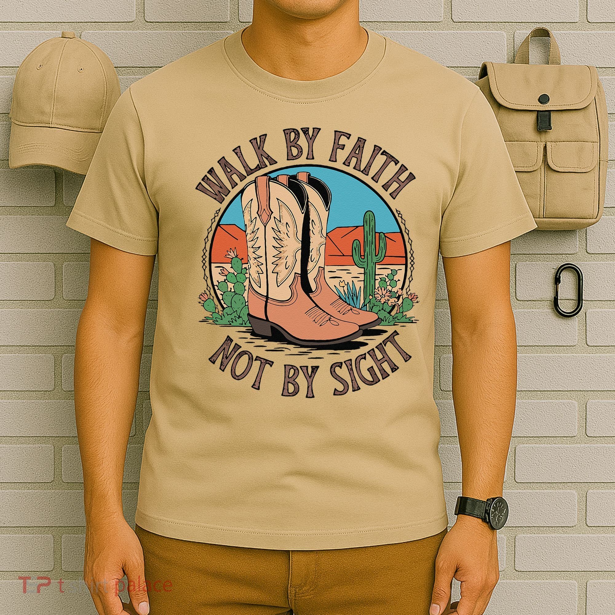Walk By Faith Not By Sight Western Boots T-Shirt
