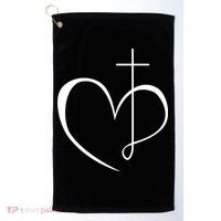 Walking By Faith Tripping Constantly Front And Back Golf Towel thumb 0