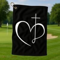 Walking By Faith Tripping Constantly Front And Back Golf Towel thumb 2