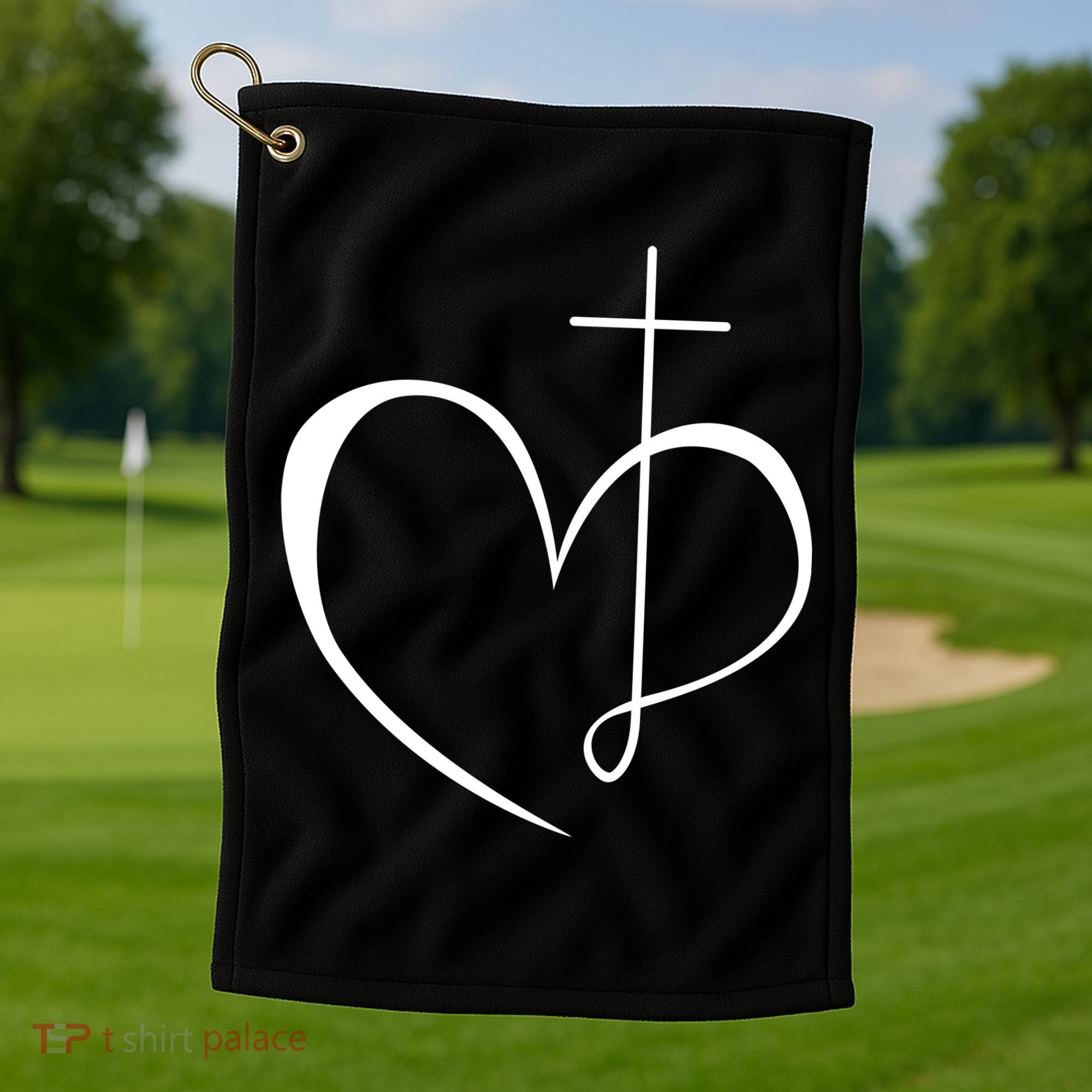 Walking By Faith Tripping Constantly Front And Back Golf Towel
