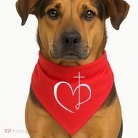 Walking By Faith Tripping Constantly Front And Back USA-Made Doggie Bandana thumb 2