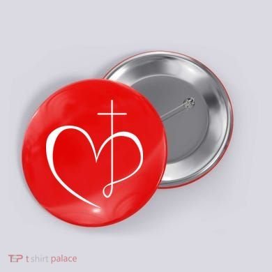 Walking By Faith Tripping Constantly Front And Back Button