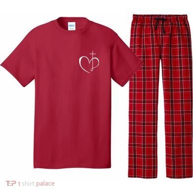 Walking By Faith Tripping Constantly Front And Back Pajama Set