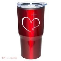 Walking By Faith Tripping Constantly Front And Back Tumbler thumb 0