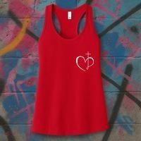 Walking By Faith Tripping Constantly Front And Back Women's Tank Top thumb 3