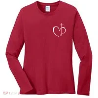 Walking By Faith Tripping Constantly Front And Back Women's Long Sleeve Shirt thumb 0