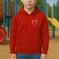 Walking By Faith Tripping Constantly Front And Back Kids Hoodie thumb 2