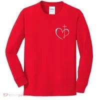 Walking By Faith Tripping Constantly Front And Back Kids Long Sleeve Shirt thumb 0