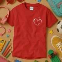 Walking By Faith Tripping Constantly Front And Back Kids T-Shirt thumb 3