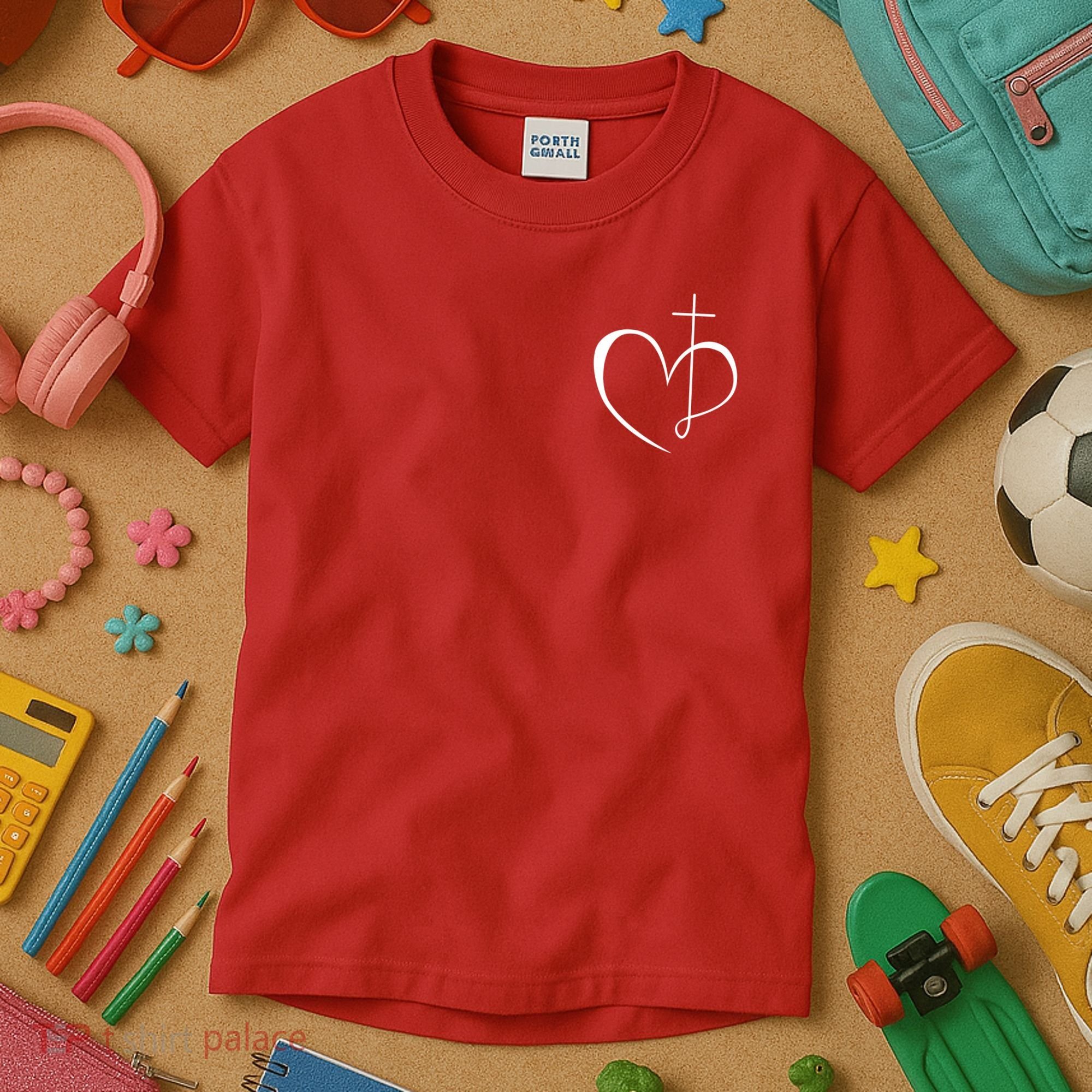 Walking By Faith Tripping Constantly Front And Back Kids T-Shirt