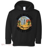 Walk by Faith Not by Sight Western Boots Toddler Hoodie thumb 0