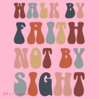 Walk By Faith Not By Sight Bible Verse Christian Coaster thumb 2