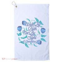 Walk By Faith Not By Sight 2 Corinthians 5:7 Golf Towel thumb 0