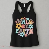 Walk By Faith Christian Jesus Love Religious Prayer Women Women's Tank Top thumb 3