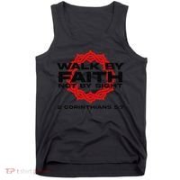 Walk By Faith Not By Sight 2 Corinthians 5 7 Jesus Tank Top thumb 0