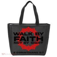 Walk By Faith Not By Sight 2 Corinthians 5 7 Jesus Tote Bag thumb 0