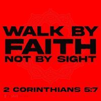 Walk By Faith Not By Sight 2 Corinthians 5 7 Jesus Santa Hat thumb 1