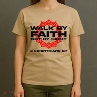 Walk By Faith Not By Sight 2 Corinthians 5 7 Jesus T-Shirt thumb 4
