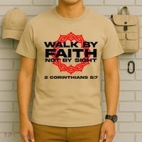 Walk By Faith Not By Sight 2 Corinthians 5 7 Jesus T-Shirt thumb 6