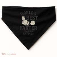 World's Best Farter I Mean Father USA-Made Doggie Bandana thumb 0