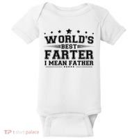 Worlds Best Farter I Mean Father Baby Bodysuit thumb 0