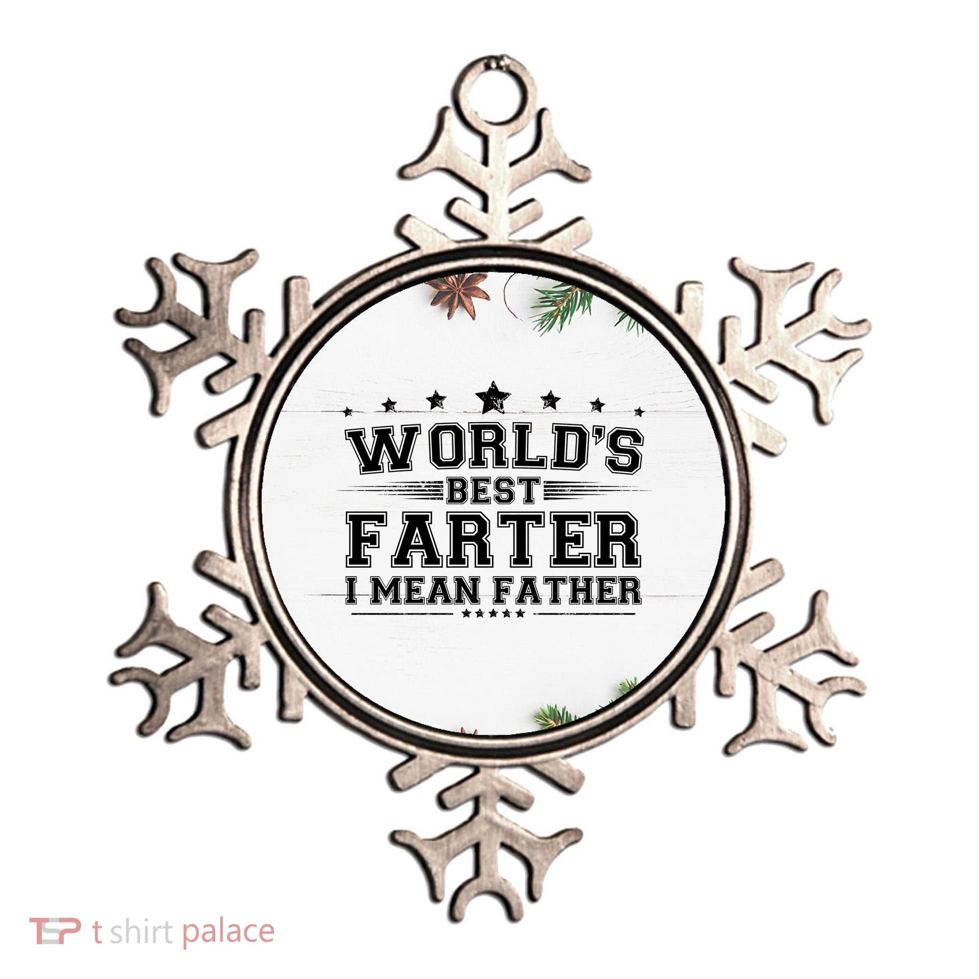Worlds Best Farter I Mean Father Ornament
