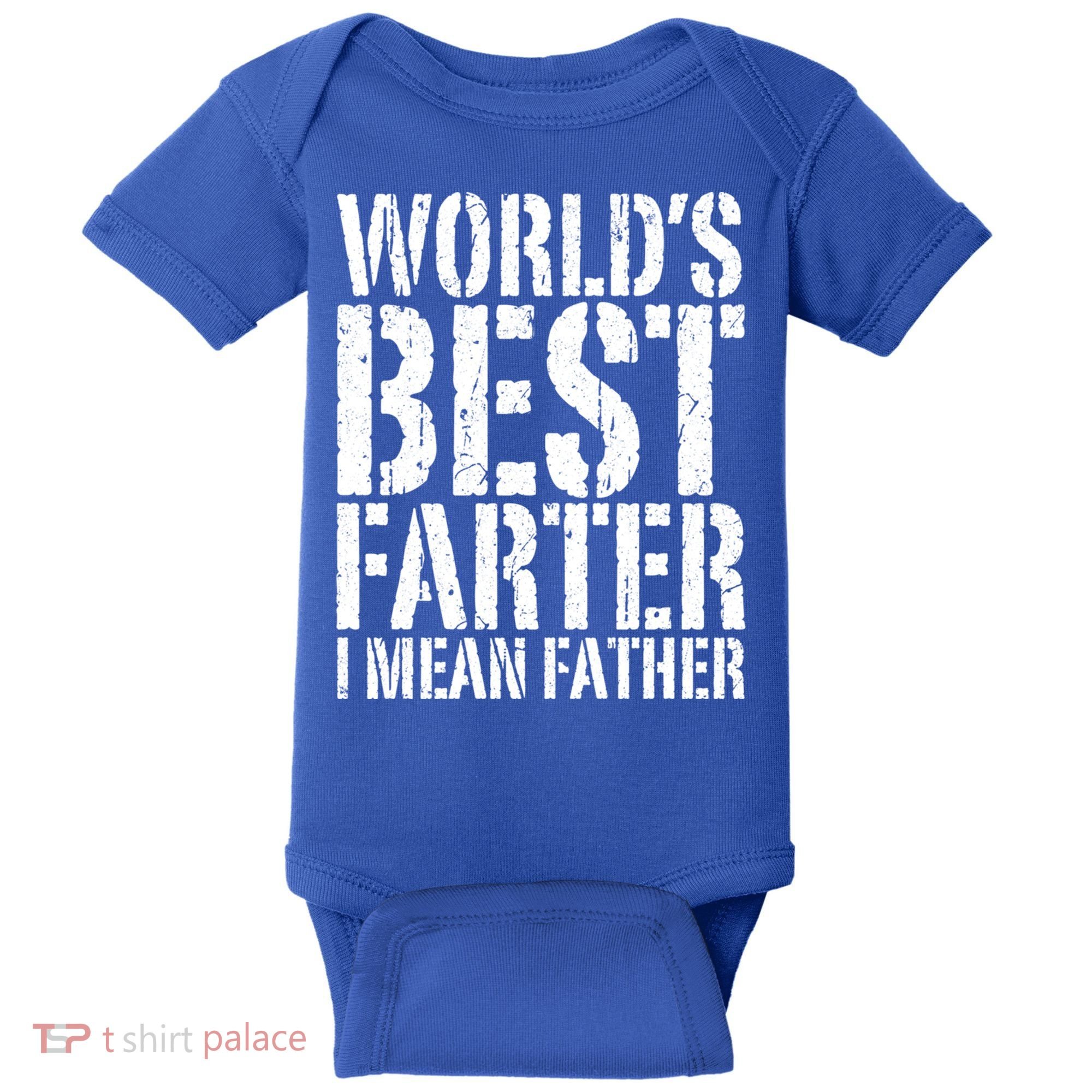 WorldS Best Farter I Mean Father Funny Gift Fathers Day Great Gift Baby Bodysuit