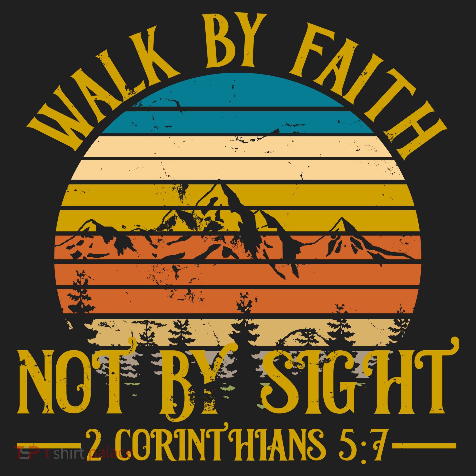 Walk By Faith Not By Sight 2 Corinthians 5:7 Golf Towel