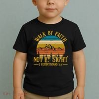 Walk By Faith Not By Sight 2 Corinthians 5:7 Toddler T-Shirt thumb 2