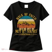 Walk By Faith Not By Sight 2 Corinthians 5:7 Women's T-Shirt thumb 0