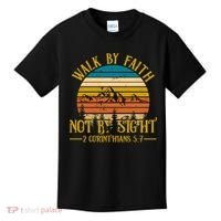 Walk By Faith Not By Sight 2 Corinthians 5:7 Kids T-Shirt thumb 0