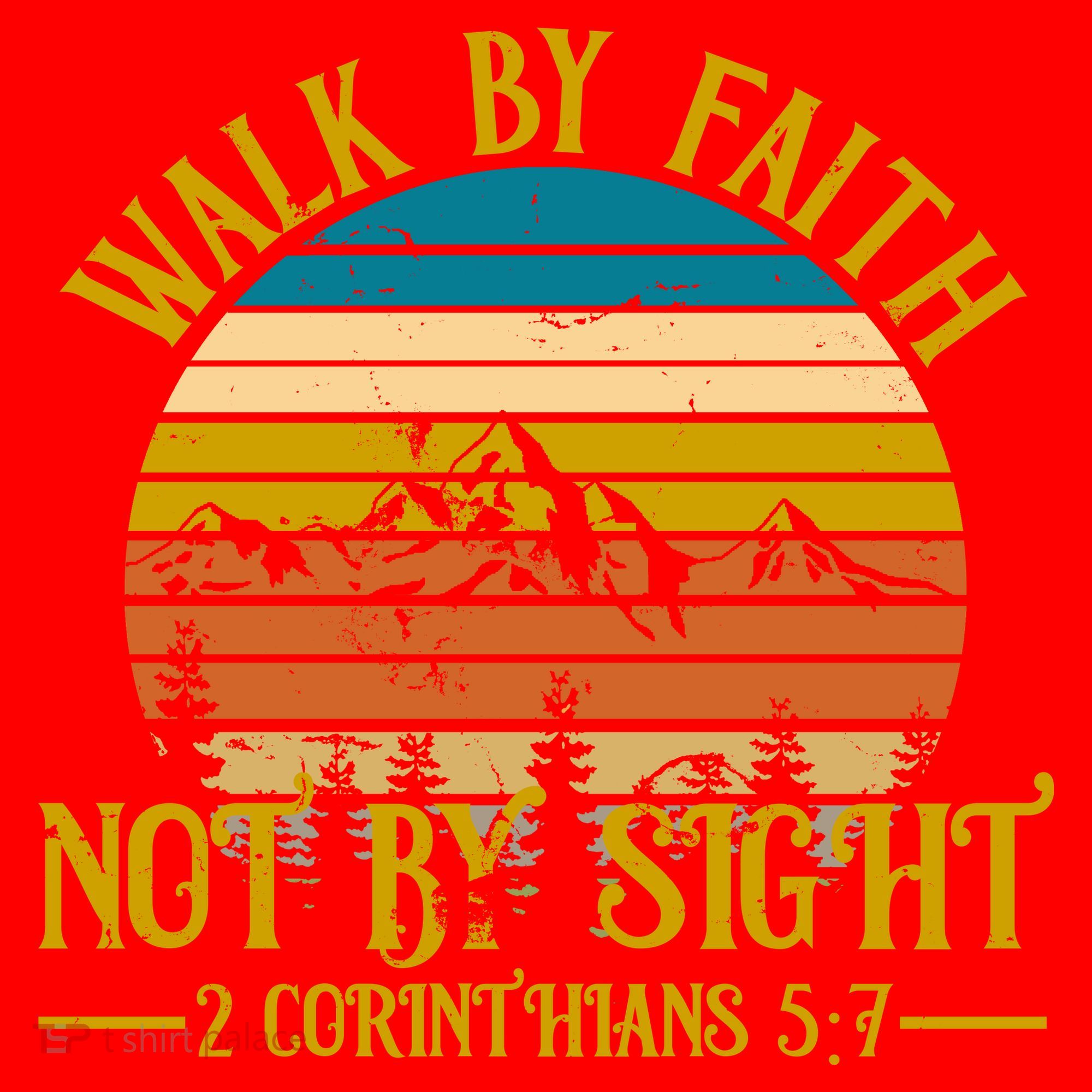 Walk By Faith Not By Sight 2 Corinthians 5:7 Santa Hat