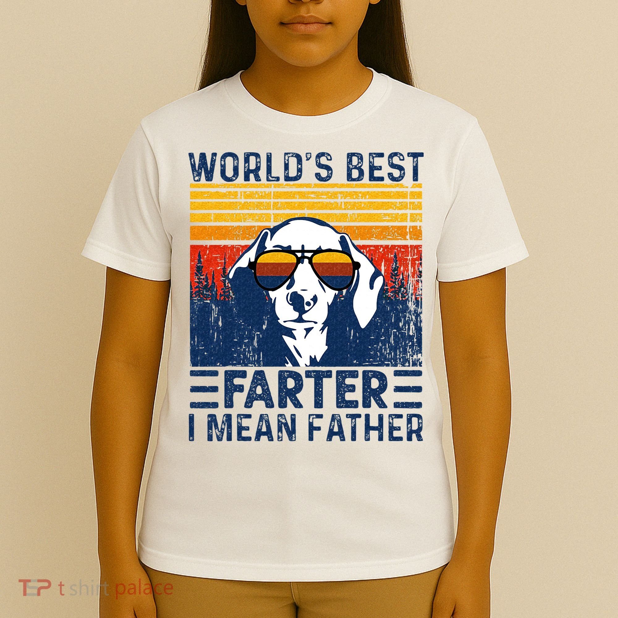 Worlds Best Farter I Mean Father Funny Best Dog Dad Ever T-Shirt