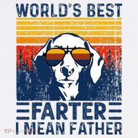 Worlds Best Farter I Mean Father Funny Best Dog Dad Ever T-Shirt thumb 7