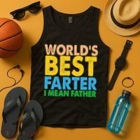 World's Best Farter Funny Humor Dad Fathers Day Tank Top thumb 4
