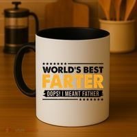 Worlds Best Farter Oops I Meant Father Funny Coffee Mug thumb 4