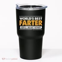 Worlds Best Farter Oops I Meant Father Funny Tumbler thumb 0