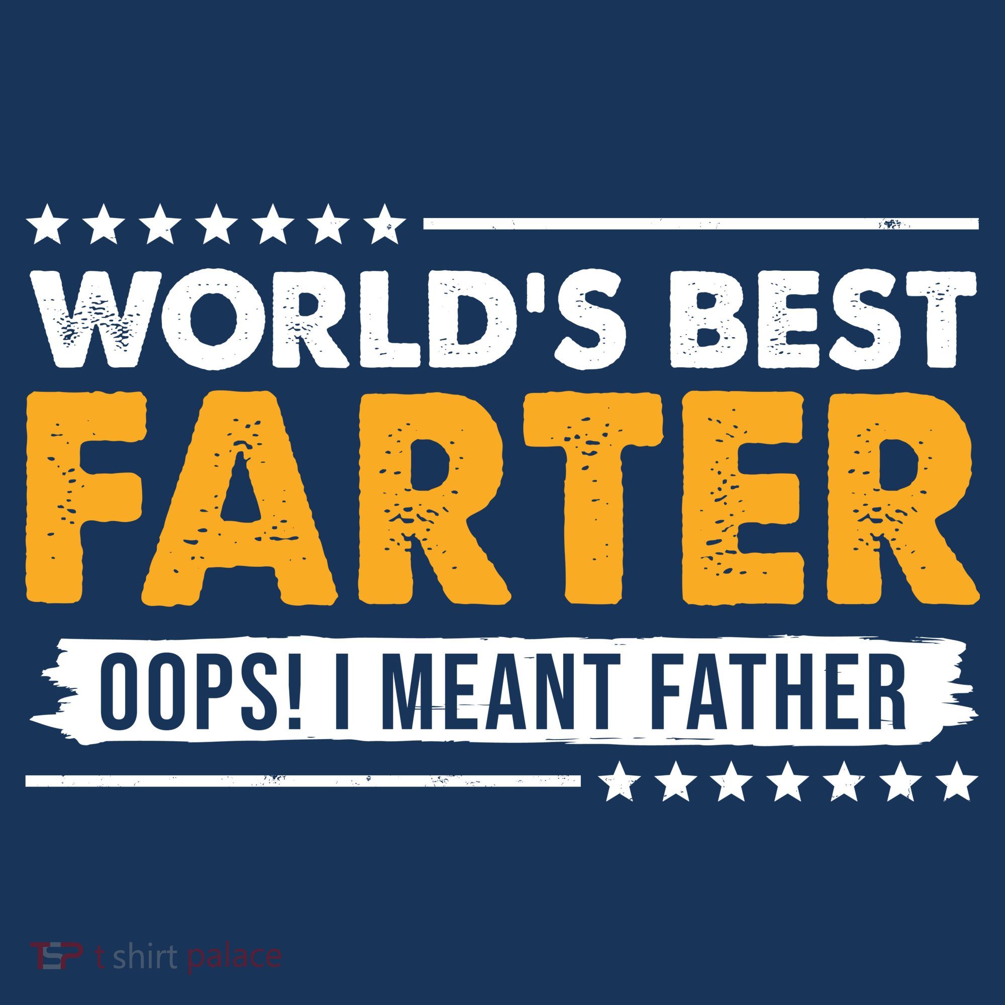 Worlds Best Farter Oops I Meant Father Funny USA-Made Doggie Bandana