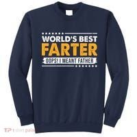 Worlds Best Farter Oops I Meant Father Funny Sweatshirt thumb 0