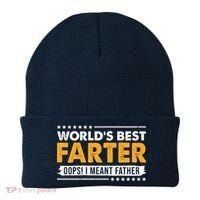 Worlds Best Farter Oops I Meant Father Funny Beanie thumb 0
