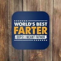 Worlds Best Farter Oops I Meant Father Funny Coaster thumb 0
