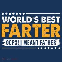 Worlds Best Farter Oops I Meant Father Funny Polo thumb 2