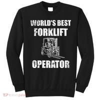 Worlds Best Forklift Operator. Forklift Certified Sweatshirt thumb 0