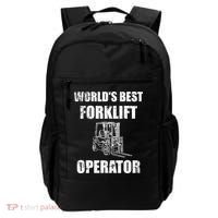 Worlds Best Forklift Operator. Forklift Certified Backpack thumb 0