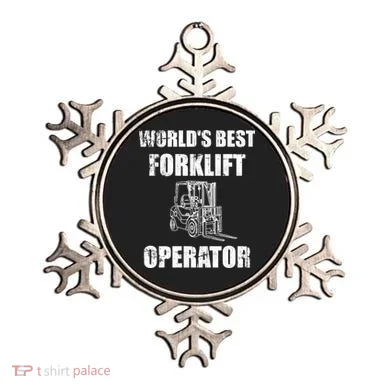 Worlds Best Forklift Operator. Forklift Certified Ornament