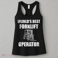 Worlds Best Forklift Operator. Forklift Certified Women's Tank Top thumb 3