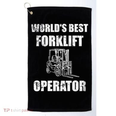 Worlds Best Forklift Operator. Forklift Certified Golf Towel