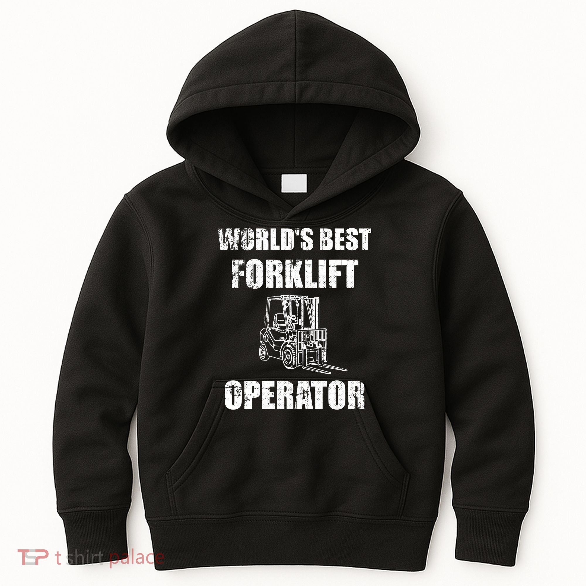 Worlds Best Forklift Operator. Forklift Certified Kids Hoodie
