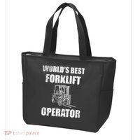 Worlds Best Forklift Operator. Forklift Certified Tote Bag thumb 3