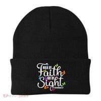 Walk By Faith Not By Sight 2 Corinthians 5 7 Butterfly Art Gift Beanie thumb 0